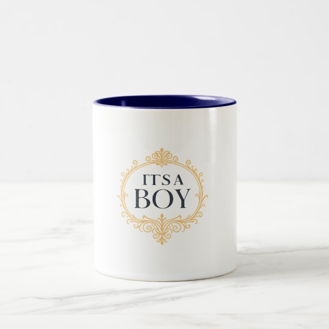 De Café Em Dois Tons Caneca - É um Menino (Centro)