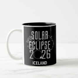 De Café Em Dois Tons Caneca Eclipse Solar 2026 Islândia
