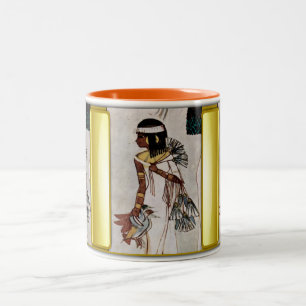 De Café Em Dois Tons Caneca egípcia da abundância