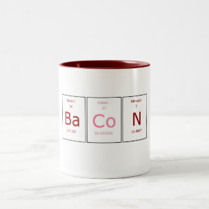 De Café Em Dois Tons Caneca elementar do bacon