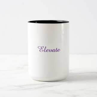 De Café Em Dois Tons Caneca Elevate – Louças Elegantes e Motivacionais
