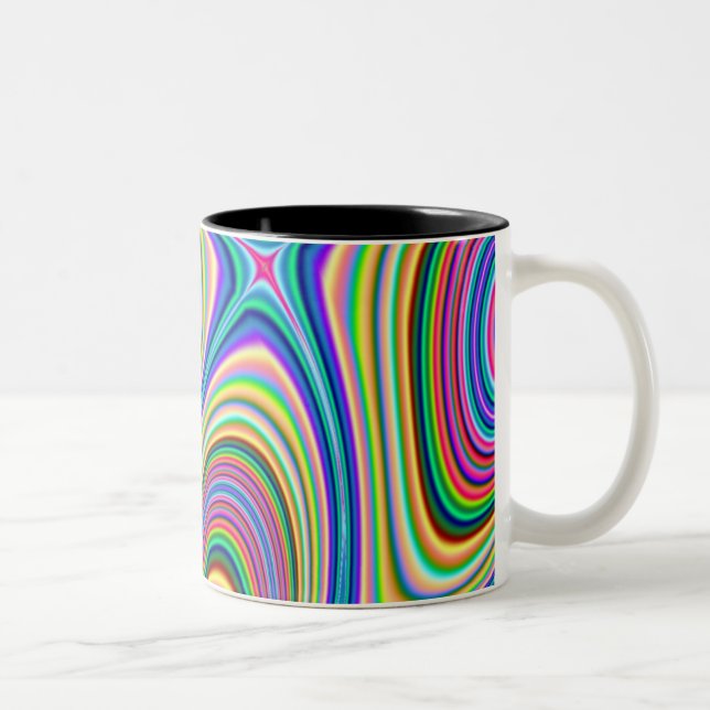 De Café Em Dois Tons Caneca elíptica do divertimento (Direita)