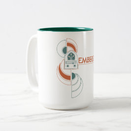 De Café Em Dois Tons Caneca encaixada