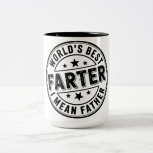 De Café Em Dois Tons Caneca engraçada do Dia dos Pais