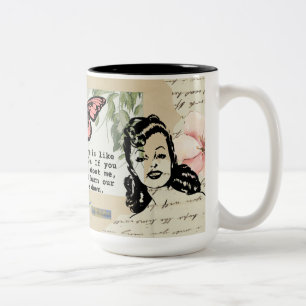 De Café Em Dois Tons Caneca engraçada e atrevida