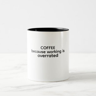 De Café Em Dois Tons Caneca engraçada para pausas mais agradáveis