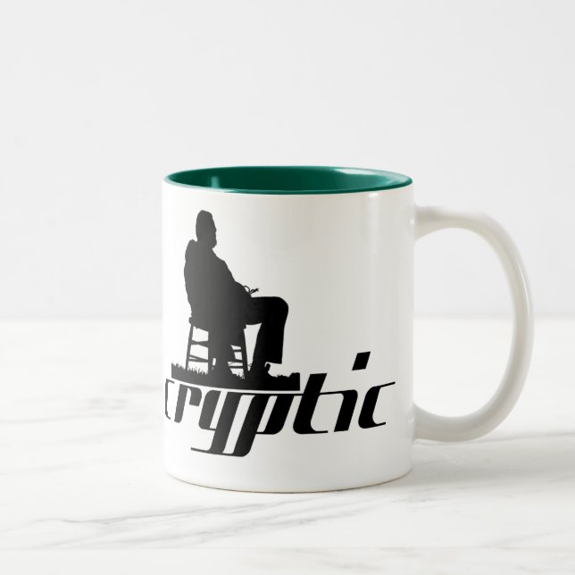 De Café Em Dois Tons Caneca enigmática (Direita)