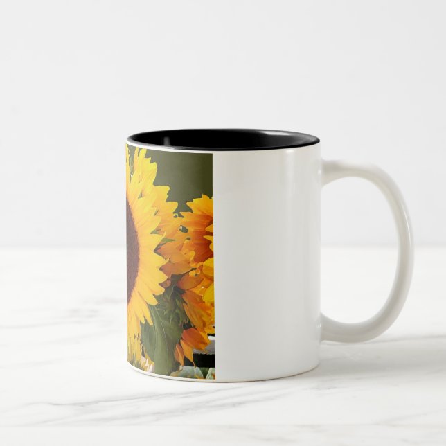 De Café Em Dois Tons Caneca ensolarada da manhã (Direita)