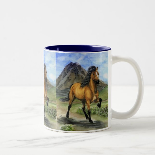 De Café Em Dois Tons Caneca envolvente Golden Tolt ~ 150z (Direita)