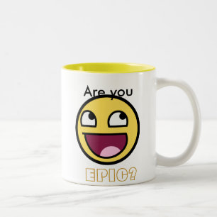 De Café Em Dois Tons Caneca épico da cara