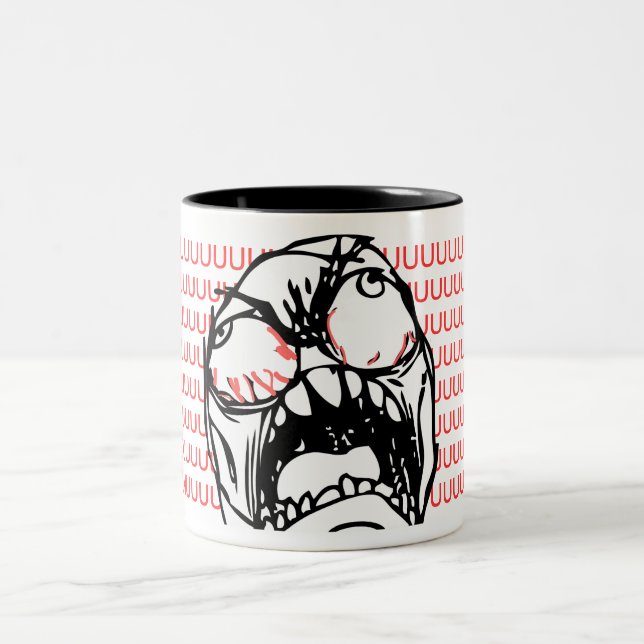 DE CAFÉ EM DOIS TONS CANECA ÉPICO DA CARA DA RAIVA (Centro)