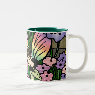 De Café Em Dois Tons Caneca escondendo do país das fadas