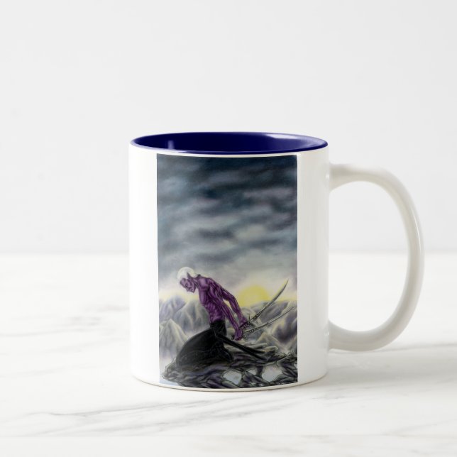 De Café Em Dois Tons Caneca escura do duende (Direita)
