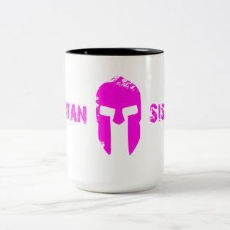 De Café Em Dois Tons Caneca espartano das irmãs