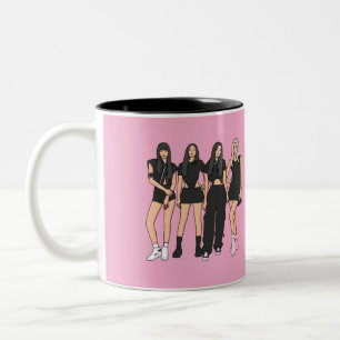 De Café Em Dois Tons Caneca especial Black Pink