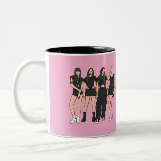 De Café Em Dois Tons Caneca especial Black Pink