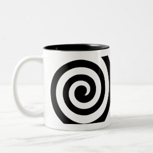 De Café Em Dois Tons caneca espiral