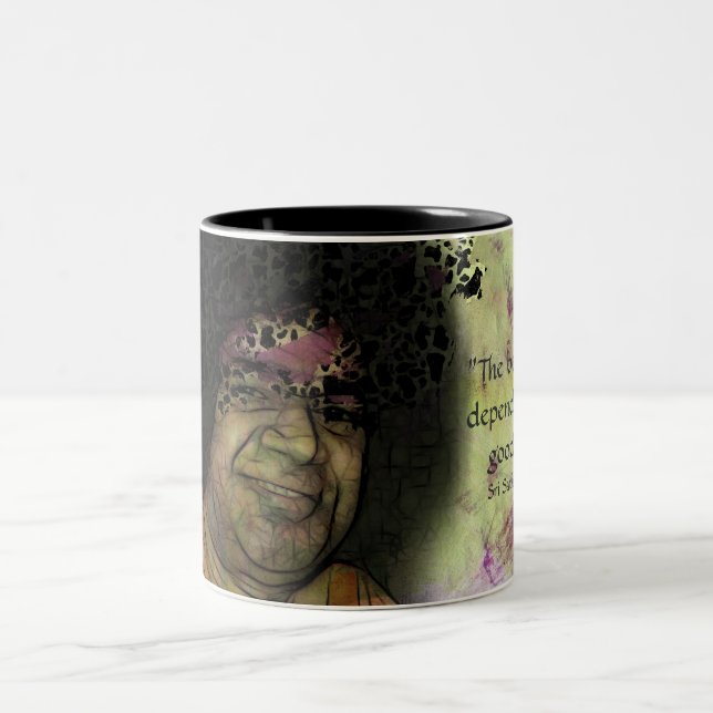 De Café Em Dois Tons Caneca espiritual da dança do chá (Centro)