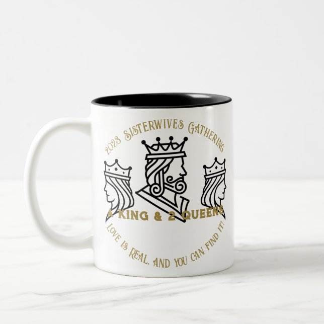 De Café Em Dois Tons Caneca (Esposas Irmãs) (Esquerda)