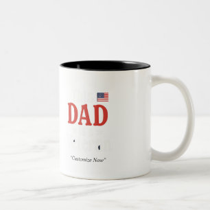 De Café Em Dois Tons Caneca Este Pai é um Veterano – Presente Patriótic