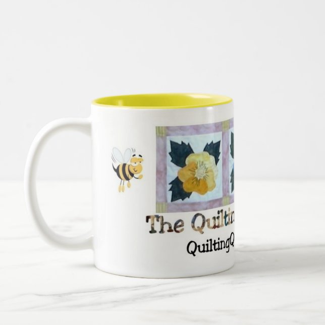 De Café Em Dois Tons Caneca estofando das abelhas-mestras (Esquerda)