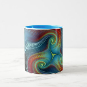 De Café Em Dois Tons Caneca etéreo do véu