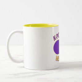 De Café Em Dois Tons Caneca Eu Adoro K-Pop