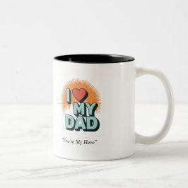 De Café Em Dois Tons Caneca Eu Amo Meu Pai – Presente Personalizado e C