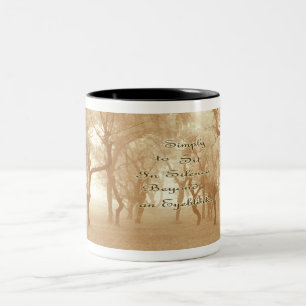 De Café Em Dois Tons Caneca expressivo