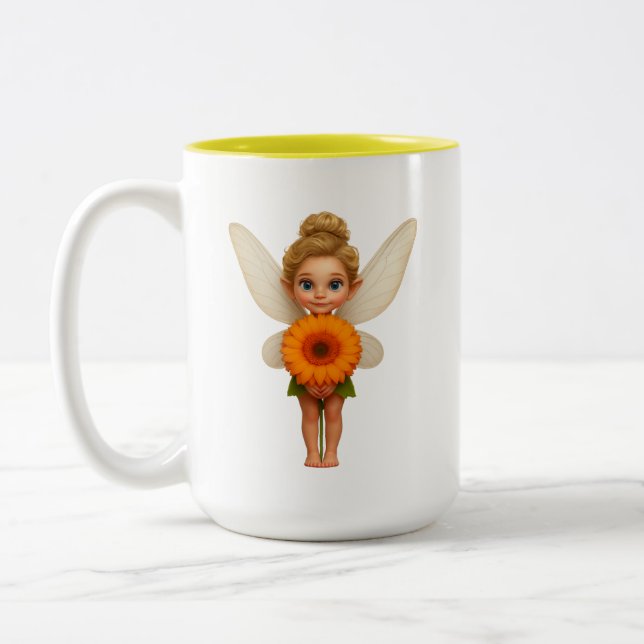 De Café Em Dois Tons Caneca fada  (Esquerda)