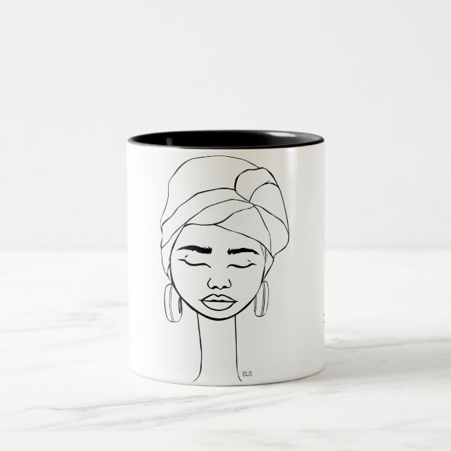 De Café Em Dois Tons Caneca Fanm Fle (Centro)