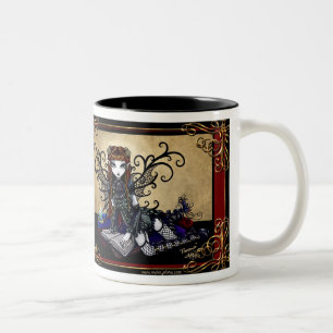 De Café Em Dois Tons Caneca feericamente elegante da "paciência"