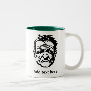 De Café Em Dois Tons Caneca feia