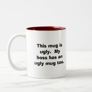 De Café Em Dois Tons Caneca feia