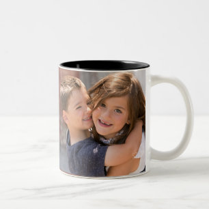 De Café Em Dois Tons Caneca feita sob encomenda da foto - adicione