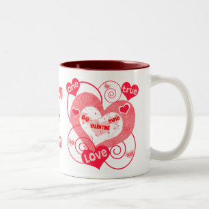 De Café Em Dois Tons Caneca feita sob encomenda do dia dos namorados
