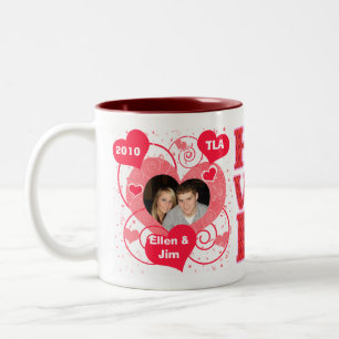 De Café Em Dois Tons Caneca feita sob encomenda do dia dos namorados