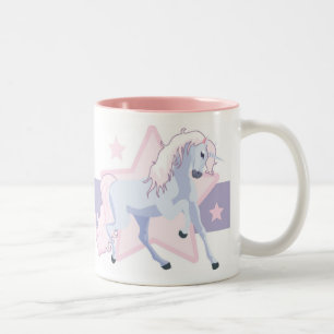 De Café Em Dois Tons Caneca feita sob encomenda do unicórnio com seu