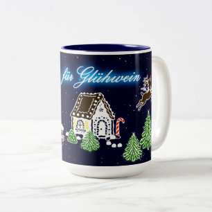 De Café Em Dois Tons Caneca feita sob encomenda para o vinho