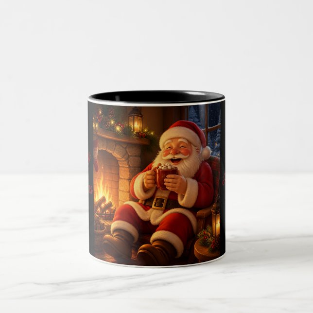 De Café Em Dois Tons Caneca Feliz Natal (Centro)