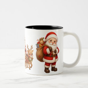 De Café Em Dois Tons Caneca Feliz Natal
