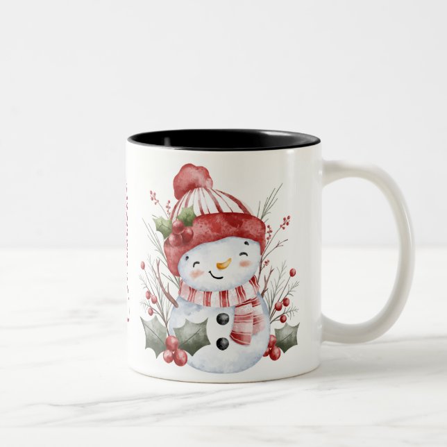 De Café Em Dois Tons Caneca Feliz Natal (Direita)