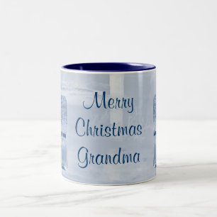 De Café Em Dois Tons Caneca Feliz Natal Vovó