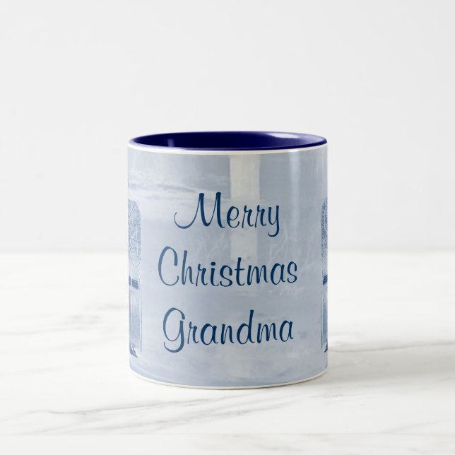 De Café Em Dois Tons Caneca Feliz Natal Vovó (Centro)