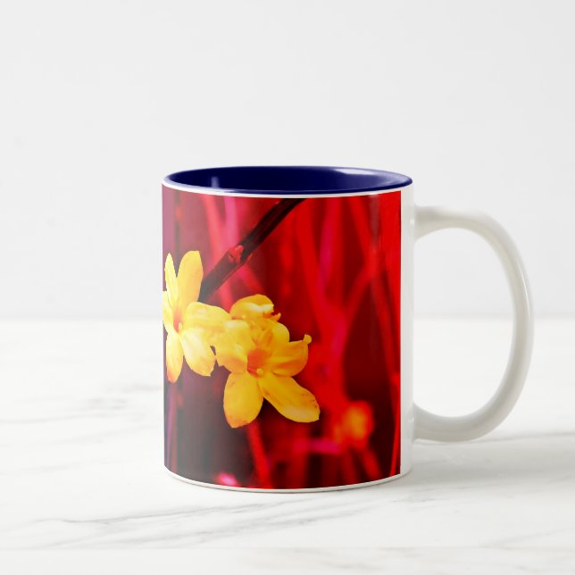 De Café Em Dois Tons Caneca Feliz Primavera (Direita)