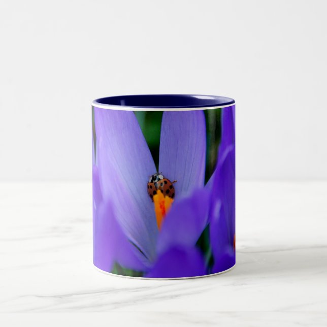 De Café Em Dois Tons Caneca Feliz Primavera (Centro)