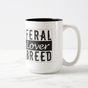 De Café Em Dois Tons caneca feroz da raça 15-Oz