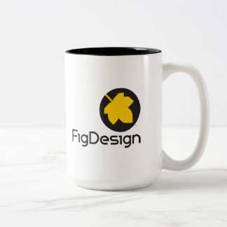 De Café Em Dois Tons Caneca FigDesign