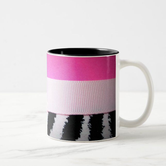 De Café Em Dois Tons Caneca fino da zebra (Direita)