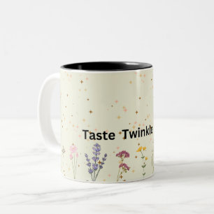 De Café Em Dois Tons Caneca Floral Dreams & Shimmering Stars